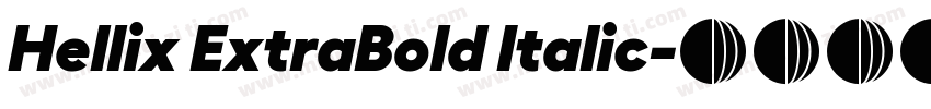 Hellix ExtraBold Italic字体转换